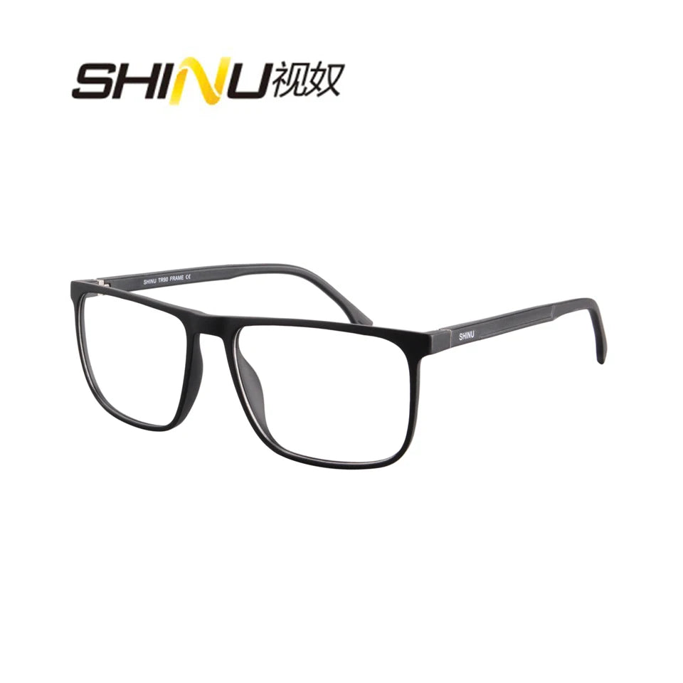 SHINU Progressive Multifocus Rading Glasses Men Near and Far Multifocal Eyeglasses Men Presbyopic Eyeglasses